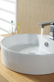 Γυάλινο νεροχύτη από πορσελάνη