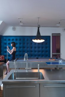 Μονόλιθος νεροχύτης με πάγκο από ανοξείδωτο χάλυβα