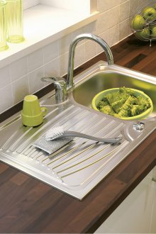 Νιπτήρας από ανοξείδωτο χάλυβα με στεγνωτήριο