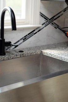 Από ανοξείδωτο χάλυβα Mortise νεροχύτη