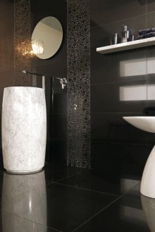 Bồn rửa sàn đá cẩm thạch trắng