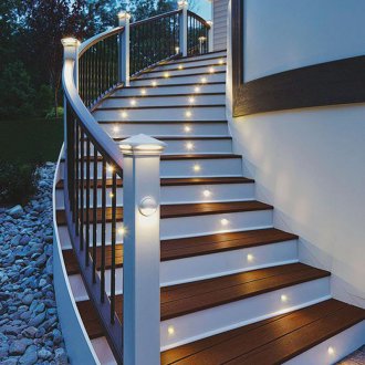 Σκάλες φωτισμού με ηλιακά φώτα