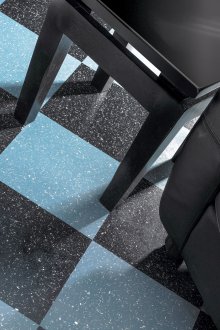 Μπλε πλακάκι βινυλίου