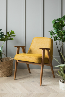 Κίτρινη καρέκλα σοφίτας