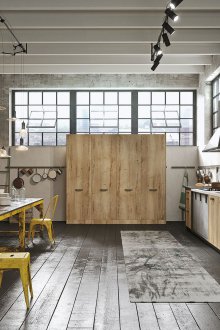 Armoire loft en bois