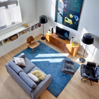 Loft στυλ καθιστικό δωμάτιο διακόσμηση