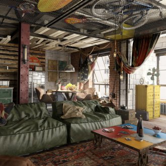 Σαλόνι σαλόνι στο διαμέρισμα