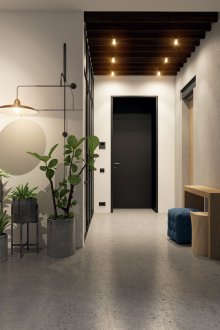 Αίθουσα εισόδου στο σαλόνι με πλέγμα