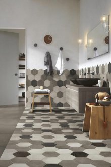 Πλακάκια στυλ σοφίτα στο μπάνιο