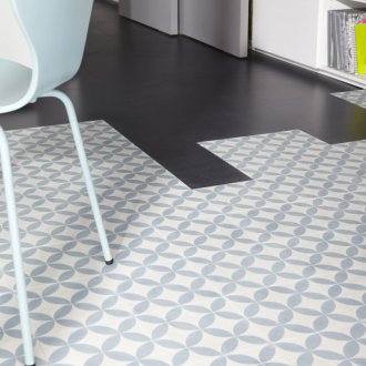 Μπλε κεραμίδι με μοτίβο