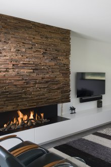 Πάνελ για το τζάκι στο εσωτερικό