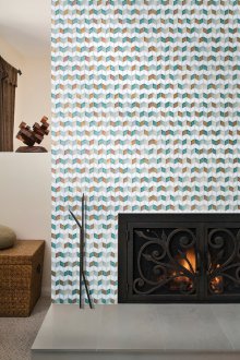 Γεωμετρικό πλακάκι τζάκι