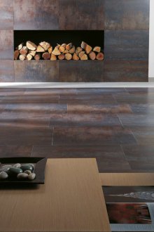 Κεραμίδι από πορσελάνη για τζάκι