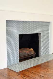 Τζάκι πλακάκι τούβλο