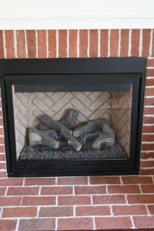 Πλακάκια τούβλο για τζάκι