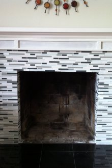 Ορθογώνιο κεραμίδι για τζάκι