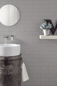 Πλακάκια τούβλο για μπάνιο