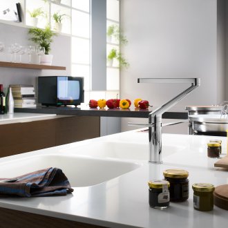 Μία βρύση μίκτη μοχλού