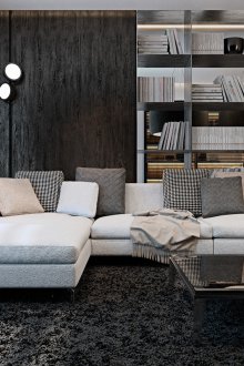 Σκούρο εσωτερικό με χαλί