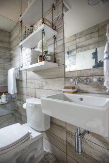 Κρεμαστό νεροχύτη στο εσωτερικό