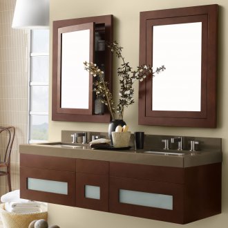 Κρεμάστρα νεροχύτη καφέ