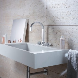 Μίξερ νιπτήρα με χρώμιο