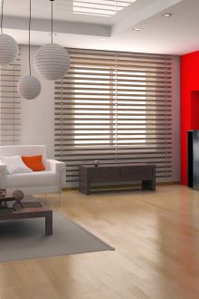 Ευρεία περσίδες στο σαλόνι