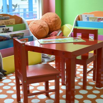 Κόκκινη επιφάνεια εργασίας για μαθητή