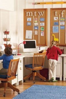 Χώρος εργασίας για έναν μαθητή στο σπίτι