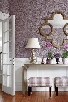 3d ταπετσαρία μωβ