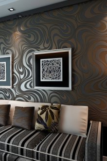 3d ταπετσαρία στο σαλόνι