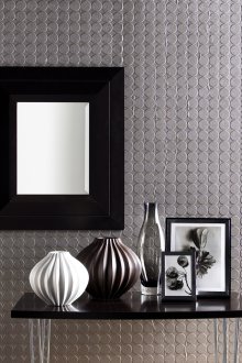 3d ασημένια ταπετσαρία