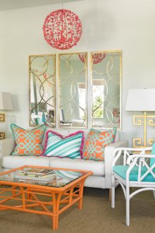 Ο συνδυασμός του τιρκουάζ χρώματος στο εσωτερικό