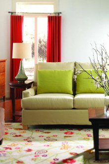 Ο συνδυασμός των χρωμάτων στο σαλόνι