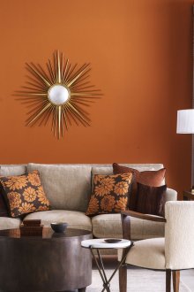 Συνδυασμός χρωμάτων από τερακότα στο εσωτερικό