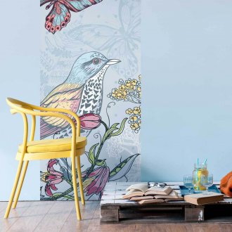 Wallpaper with big flowers