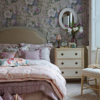 Floral ταπετσαρία σε στυλ provence