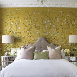 Μεταξωτά ταπετσαρία floral