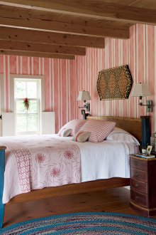 Ταπετσαρία χρώματος κοραλλιών