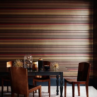 Ριγέ ταπετσαρία διαφορετικών μεγεθών