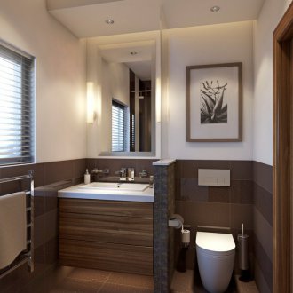 Ζωγραφίζοντας τους τοίχους στο μπάνιο σε λευκό