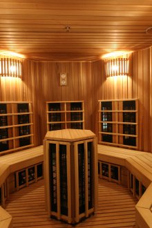 Εσωτερικό στρογγυλό μπάνιο