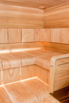 Εσωτερικό της σάουνας