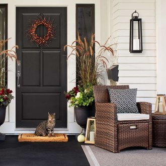 Καφέ έπιπλα εξωτερικού χώρου