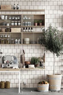 Ράφια στην κουζίνα