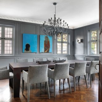 Πολυθρόνα πολυέλαιος οροφής τέντωμα