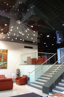 Art Nouveau τέντωμα οροφής πολυέλαιος