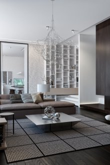 Stretch γκρι πολυέλαιος οροφής