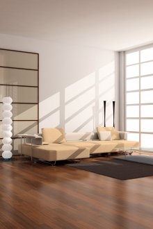 Βάζο στο πάτωμα και γλάστρα στο διαμέρισμα