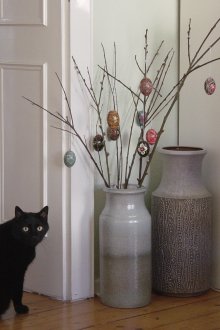 Μεγάλα διακοσμημένα βάζα δαπέδου